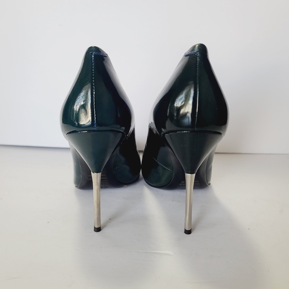 Giuseppe Zanotti Design Green Patent Leather Metal Heels Pump Size 38 - Picture 4 of 7